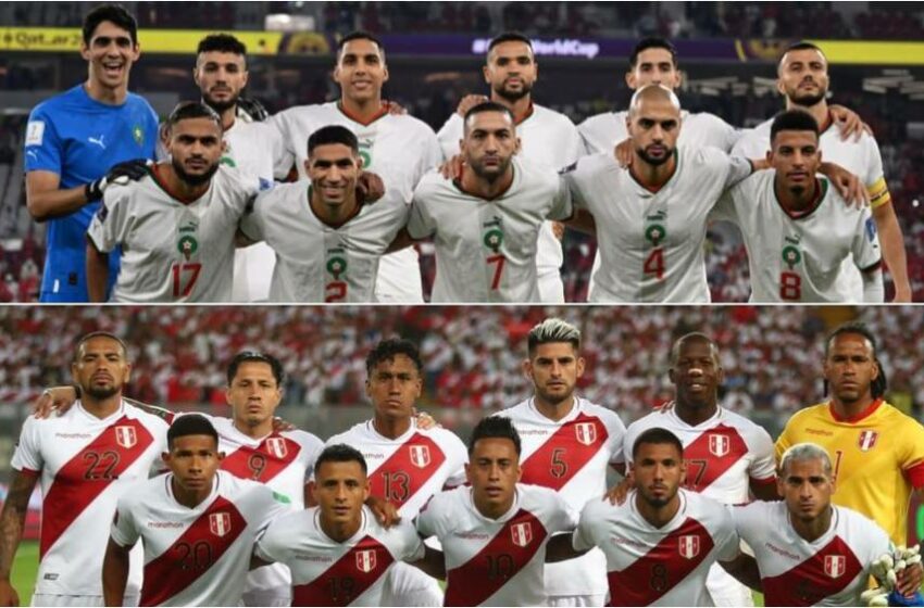  المغرب و البيرو أكثر من مباراة كرة