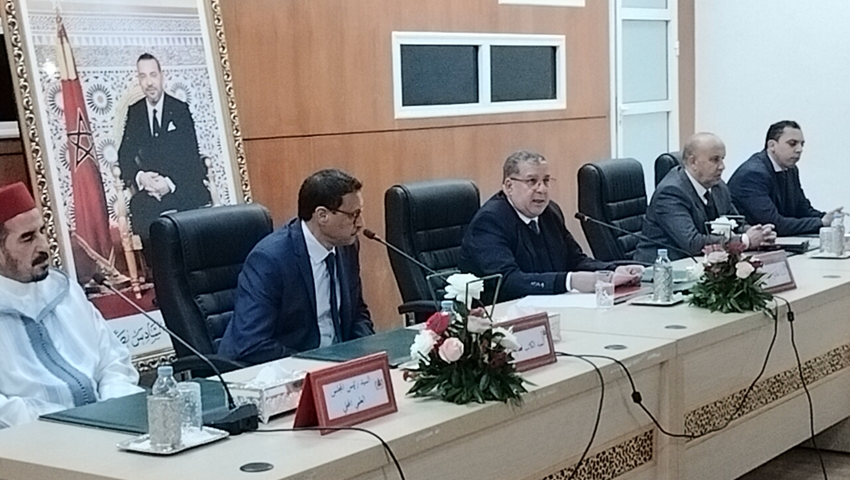  عامل اقليم اسفي يترأس حفل تنصيب الكاتب العام الجديد للعمالة عبد الاله هادفي