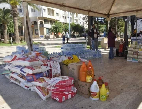  ساكنة إقليم اسفي تهب كرجل واحد لدعم اخوانهم المنكوبين