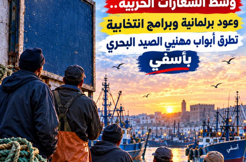  صوت البحار يتعالى وسط الشعارات الحزبية.. وعود برلمانية وبرامج انتخابية تطرق أبواب مهنيي الصيد البحري بآسفي